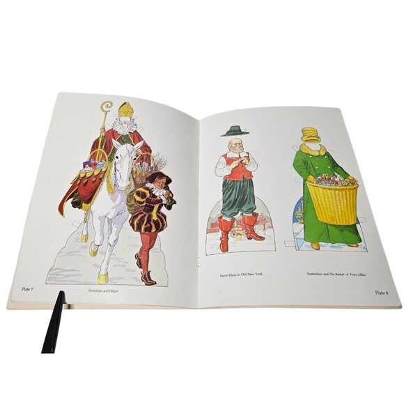 VTG Tom Tierney Santa Claus Paper Dolls in Full Color UNCUT 16 Plates 1983 Dover - Picture 8 of 14